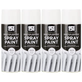 4X 151 White Gloss Spray Paint 400ml Spray Paint